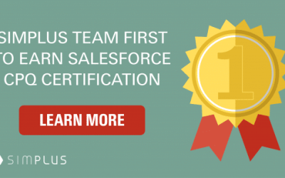 Simplus Team first to earn Salesforce CPQ certification