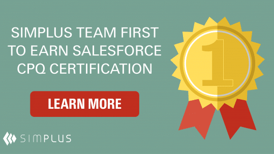 Simplus Team first to earn Salesforce CPQ certification