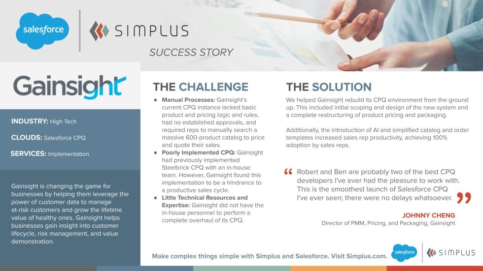Simplified product catalog with a Salesforce CPQ implementation